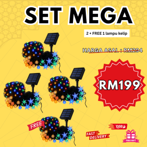 3 + 1 unit lampu raya - SET MEGA